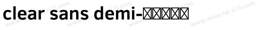 clear sans demi字体转换